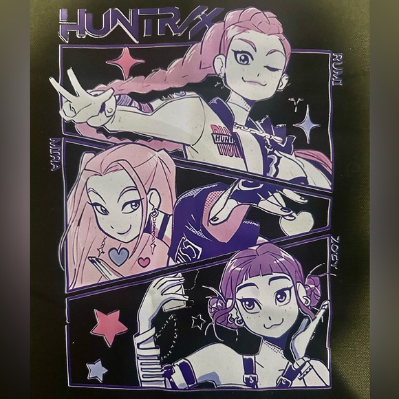 Demon Hunter Graphic Black Tote Bag Set - Picture 2 of 4